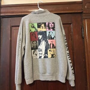 Eras Tour Grey Quarter Zip